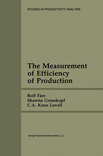 The Measurement of Efficiency of Production [Hardcover]