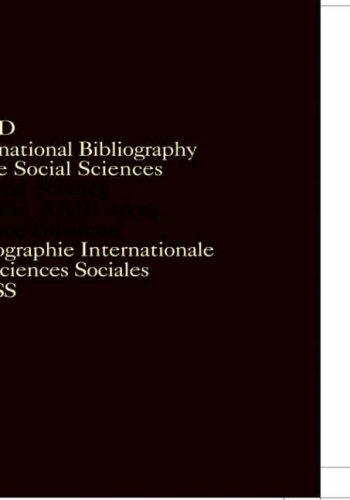 IBSS Political Science 1974 Volume 23 [Hardcover]