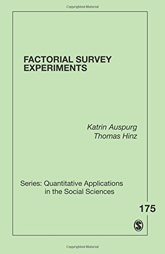 Factorial Survey Experiments [Paperback]