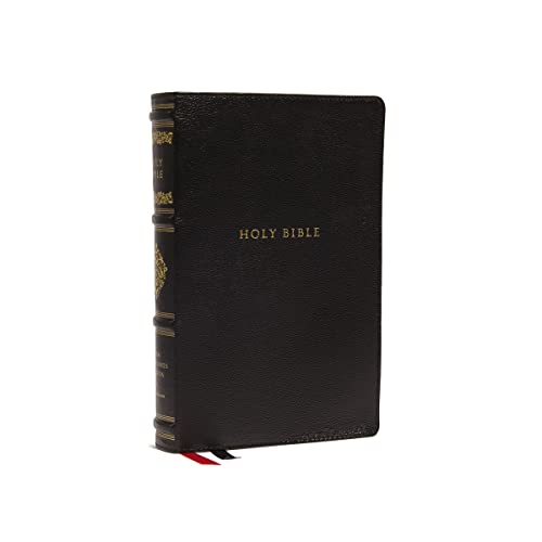 NKJV, Personal Size Reference Bible, Sovereign Collection, Genuine Leather, Blac [Leather / fine bindi]