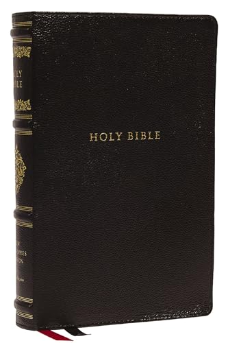 NKJV, Personal Size Reference Bible, Sovereign Collection, Genuine Leather, Blac [Leather / fine bindi]