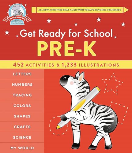 Get Ready for School: Pre-K (Revised & Updated) [Spiral bound]