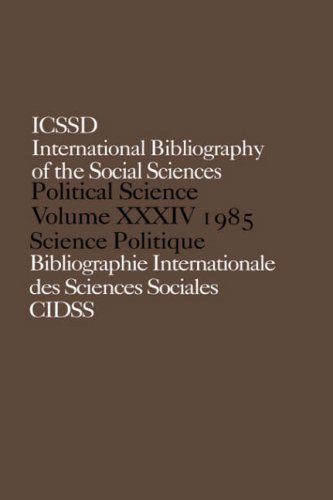 IBSS Political Science 1985 Volume 34 [Hardcover]