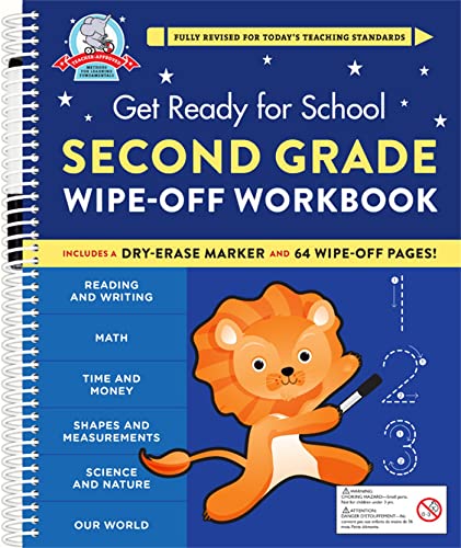 Get Ready for School: Second Grade Wipe-Off Workbook [Spiral bound]