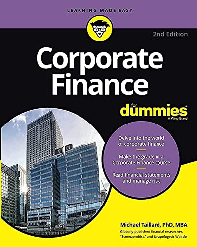 Corporate Finance For Dummies [Paperback]