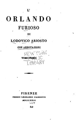 L'orlando Furioso [Paperback]