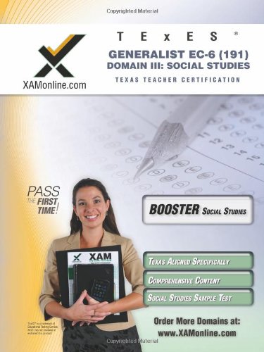 TExES Generalist EC-6 191 Social Studies BOOST Edition [Paperback]