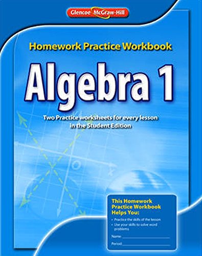 Algebra 1, Homework Practice Workbook [Paperback]