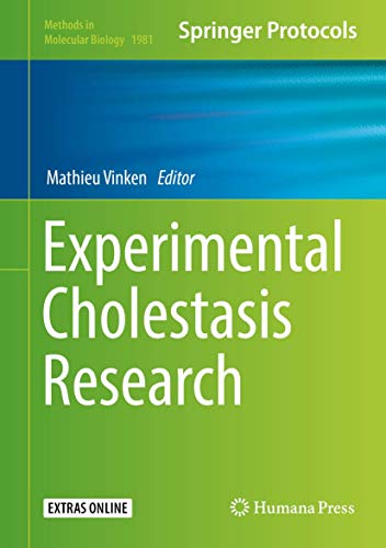 Experimental Cholestasis Research [Hardcover]