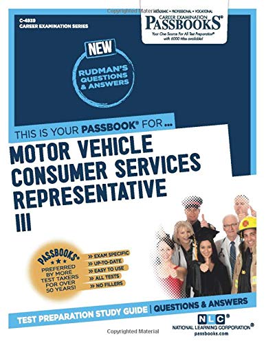 Motor Vehicle Consumer Services Representative III [Paperback]