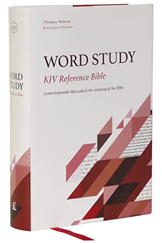 KJV, Word Study Reference Bible, Hardcover, Red Letter, Thumb Indexed, Comfort P [Hardcover]