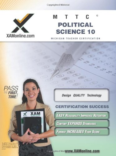 MTTC Political Science 10 Teacher Certification Test Prep Study Guide [Paperback]