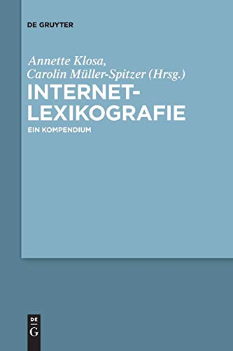 Internetlexikografie  Ein Kompendium [Paperback]