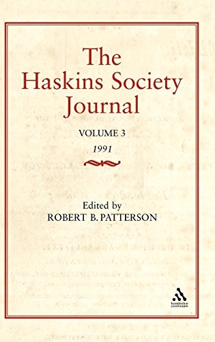 The Haskins Society Journal Studies in Medieval History Volume 3 [Hardcover]