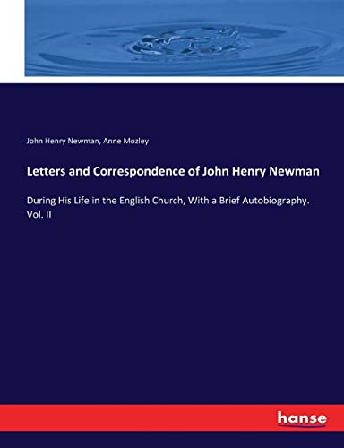 Letters And Correspondence Of John Henry Neman