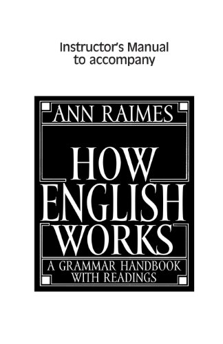 Ho English Works Instructor's Manual A Grammar Handbook ith Readings [Paperback]