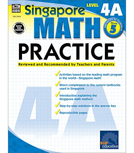 Math Practice, Grade 5: Reviewed and Recommended by Teachers and Parents [Paperback]