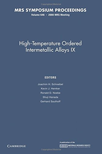 High-Temperature Ordered Intermetallic Alloys IX Volume 646 [Paperback]