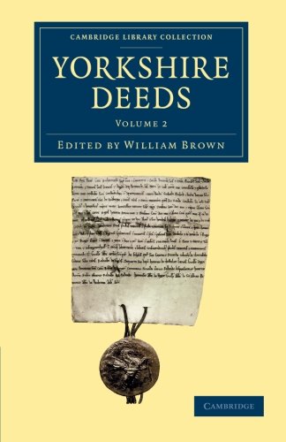 Yorkshire Deeds Volume 2 [Paperback]