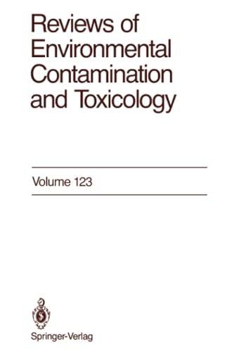 Reviews of Environmental Contamination and Toxicology: Continuation of Residue R [Paperback]