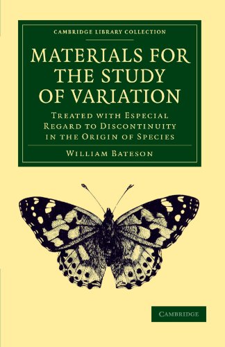 Materials for the Study of Variation Treated ith Especial Regard to Discontinu [Paperback]