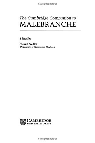 The Cambridge Companion to Malebranche [Hardcover]