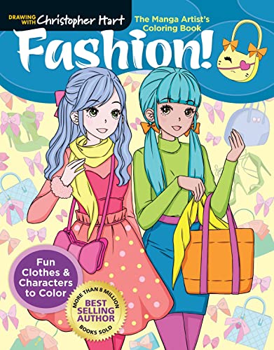 The Manga Artist's Coloring Book: Fashion