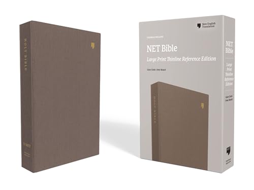 NET Bible, Thinline Reference, Large Print, Cloth over Board, Gray, Comfort Prin [Hardcover]