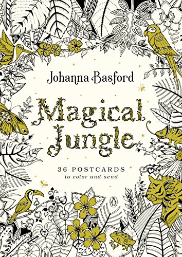 Magical Jungle: 36 Postcards to Color and Sen