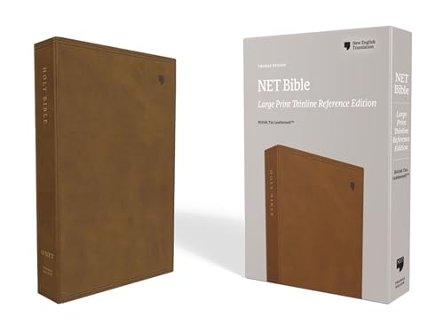 NET Bible, Thinline Reference, Large Print, Leathersoft, Brown, Comfort Print: H [Leather / fine bindi]