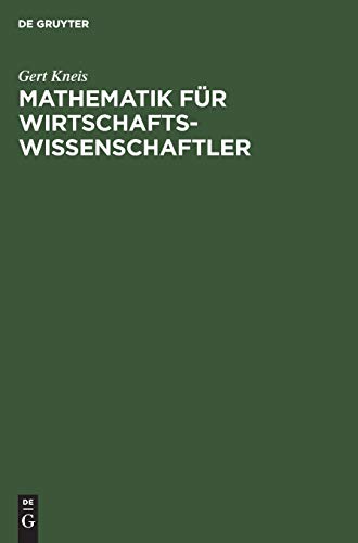 Mathematik Fr Wirtschaftsissenschaftler [Hardcover]