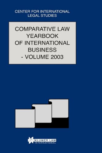 Comparative La Yearbook of International Business [Hardcover]