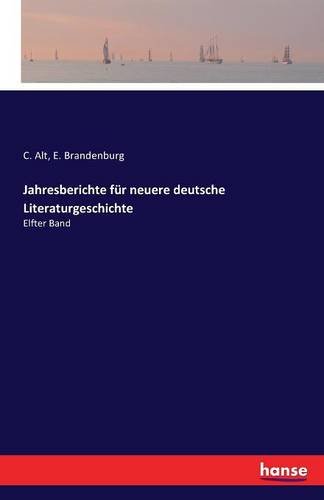 Jahresberichte Fur Neuere Deutsche Literaturgeschichte (german Edition) [Paperback]