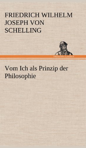 Vom Ich Als Prinzip der Philosophie [Hardcover]