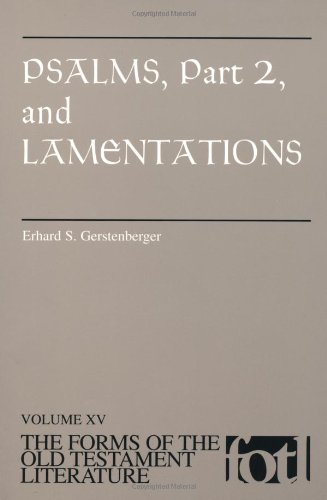 Psalms, Part 2 And Lamentations [Paperback]