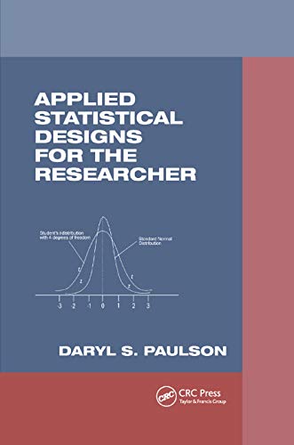 Applied Statistical Designs for the Researcher [Paperback]