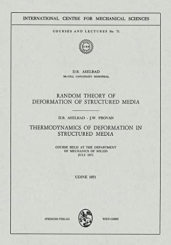 Random Theory of Deformation of Structured Media. Thermodynamics of Deformation  [Paperback]