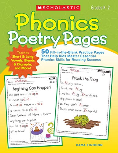 Phonics Poetry Pages: 50 Fill-in-the-Blank Pr