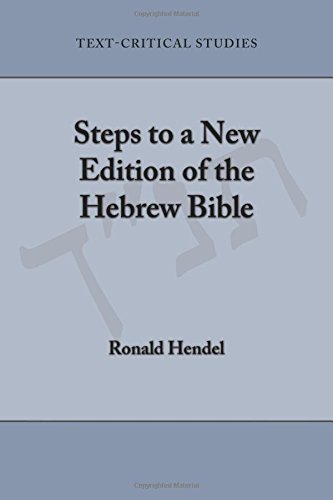 Steps To A Ne Edition Of The Hebre Bible (text-Critical Studies) [Paperback]