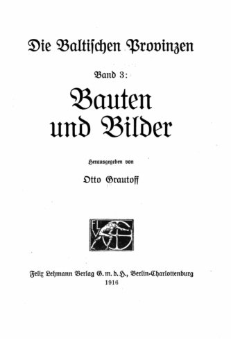 Bauten Und Bilder (german Edition) [Paperback]