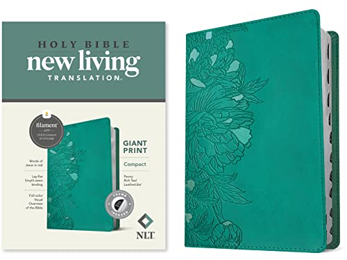 NLT Compact Giant Print Bible, Filament Enabled Edition (Red Letter, LeatherLike [Leather / fine bindi]