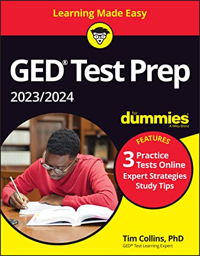 GED Test Prep 2023/2024 For Dummies with Online Practice [Paperback]