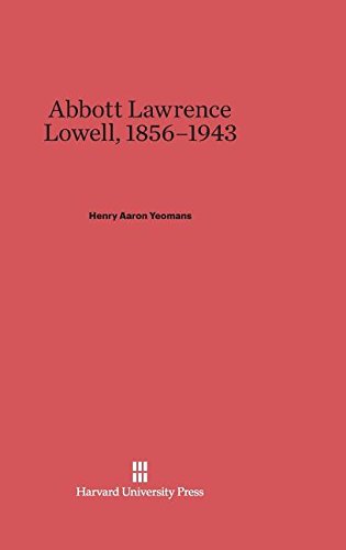 Abbott Larence Loell, 1856-1943 [Hardcover]