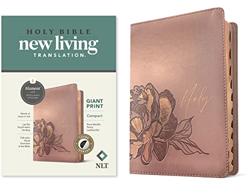 NLT Compact Giant Print Bible, Filament Enabled Edition (Red Letter, LeatherLike [Leather / fine bindi]