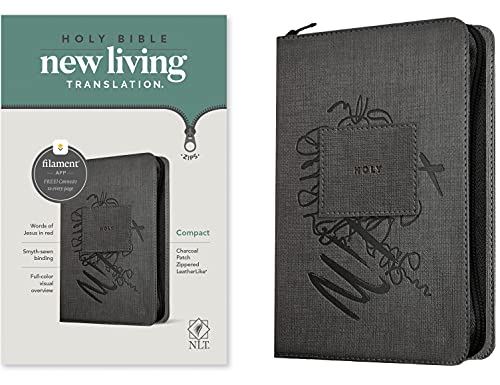 NLT Compact Zipper Bible, Filament Enabled Ed