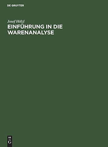 Einfhrung in Die Warenanalyse [Hardcover]