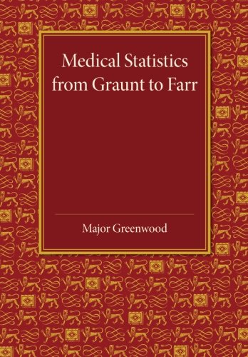 Medical Statistics from Graunt to Farr The Fitzpatrick Lectures for the Years 1 [Paperback]