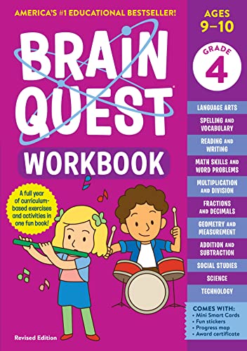 Brain Quest Workbook: 4th Grade Revised Edition [Paperback]