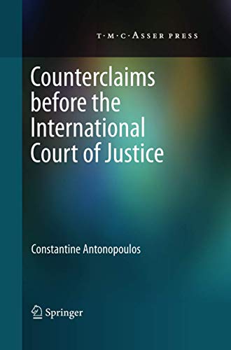 Counterclaims before the International Court of Justice [Paperback]