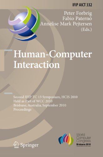 Human-Computer Interaction: Second IFIP TC 13 Symposium, HCIS 2010, Held as Part [Hardcover]